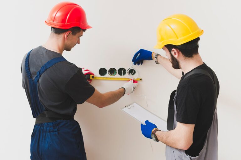 Two Repairmen Making Measures Wall 23 2147743083
